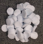 PCP Maintenance & Cleaning Gear — Patchworm 1-1/4″ Patches (500 pieces)