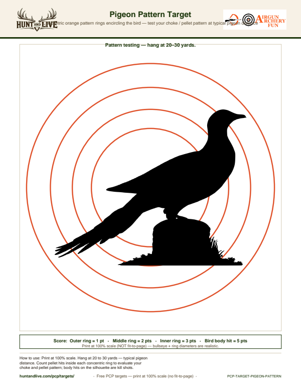 Free printable PCP targets